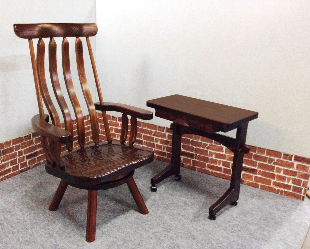 アトリエMIYATA★回転ハイバックチェアー★木製家具★ 回転ハイバックチェアー | アトリエミヤタのオリジナル家具